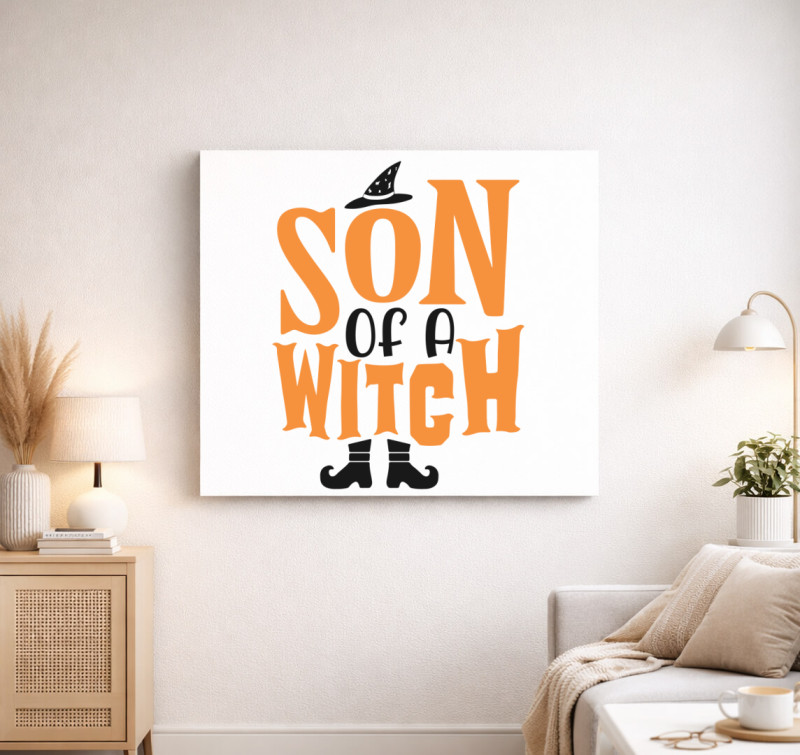 Son of a witch vászonkép — Fehér