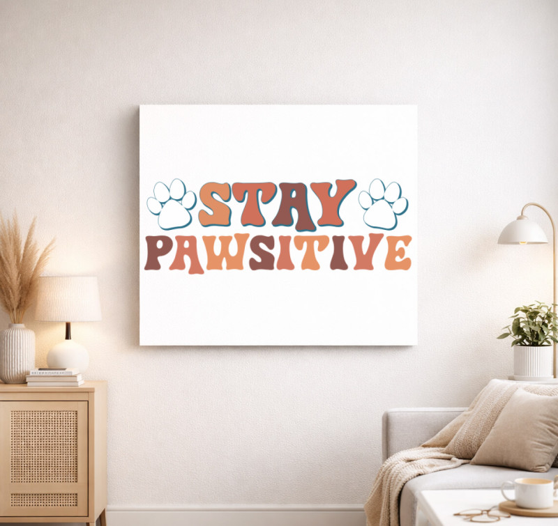 Pawsitive vászonkép — Fehér