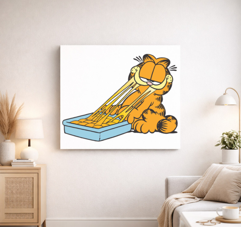 Garfield vászonkép — Fehér