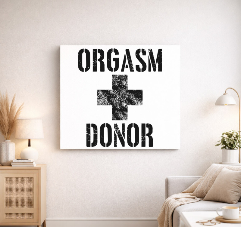 Amerikai pite orgasm donor vászonkép — Fehér