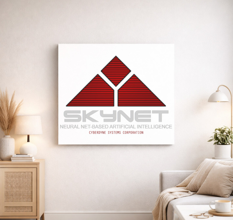 Skynet vászonkép — Fehér