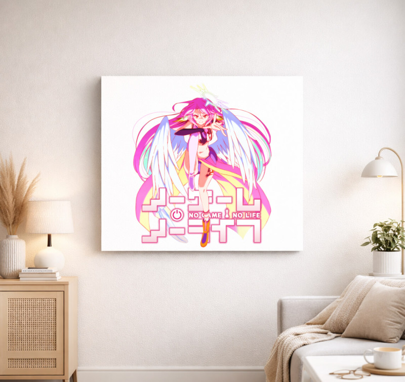 No Game No Life Jibril vászonkép — Fehér