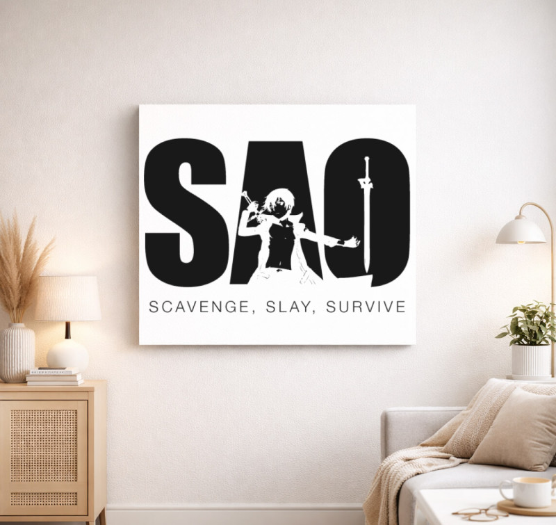 Sword Art Online - SAO vászonkép — Fehér