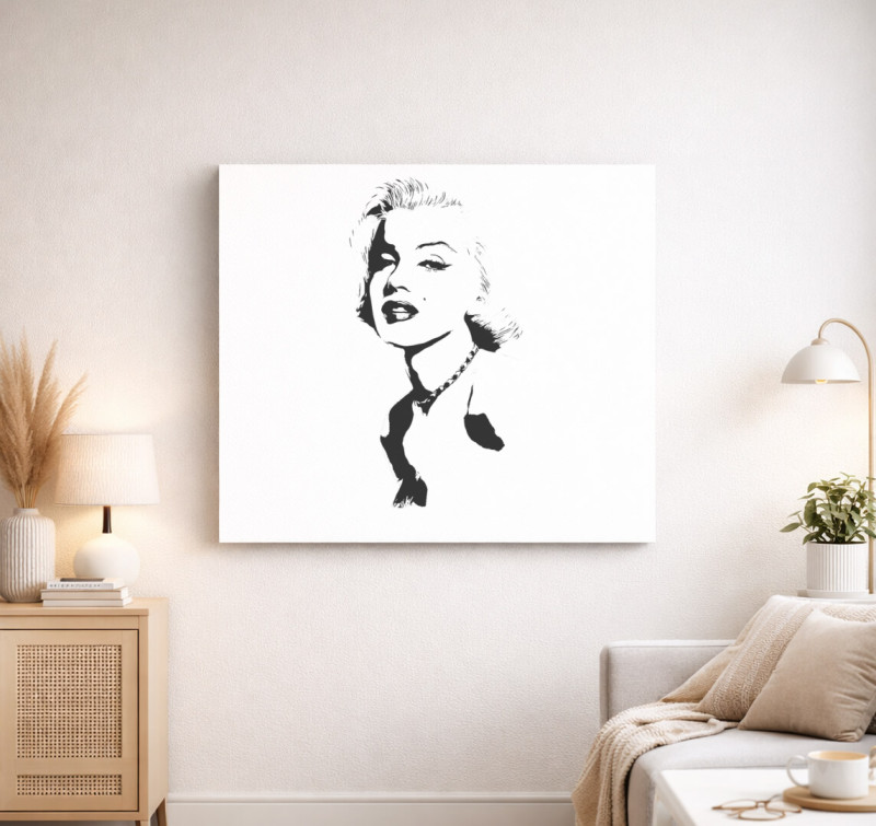 Marilyn Monroe 2 vászonkép — Fehér