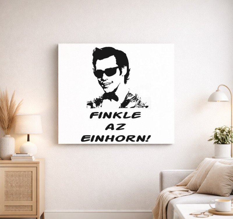 Ace Ventura - Einhorn az Finkle vászonkép — Fehér