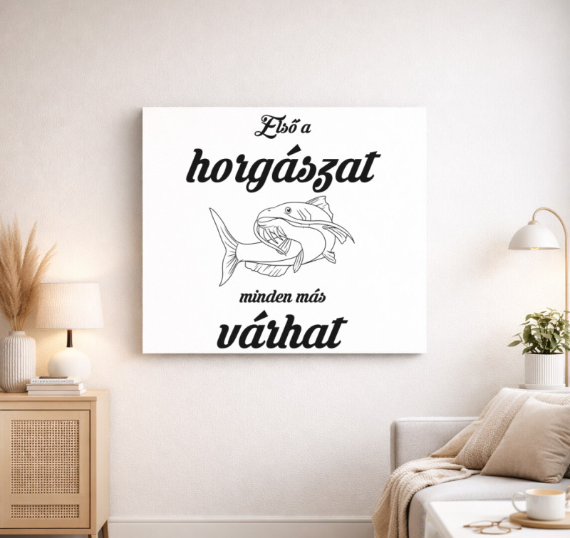 Első a horgászat — Fehér