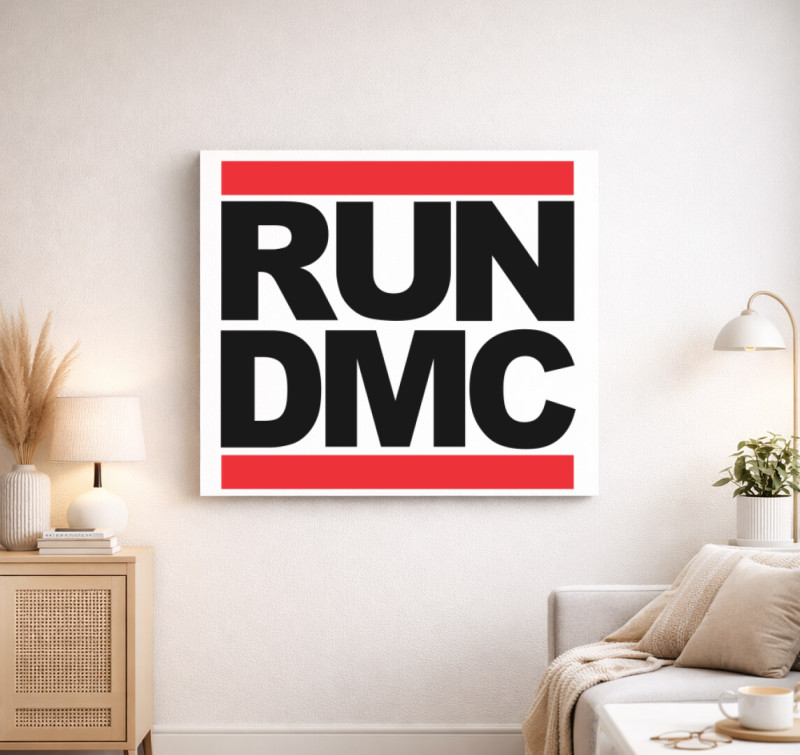 RUN DMC vászonkép — Fehér
