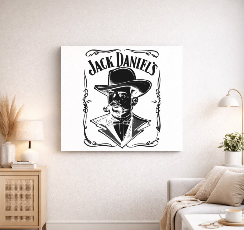Jack Daniel's vászonkép — Fehér