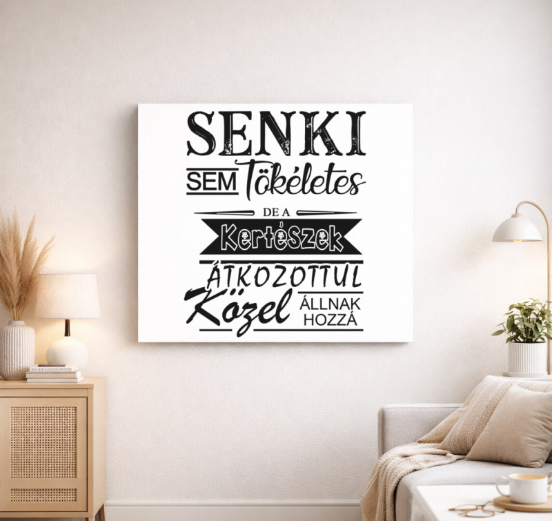 Tökéletes kertész vászonkép — Fehér