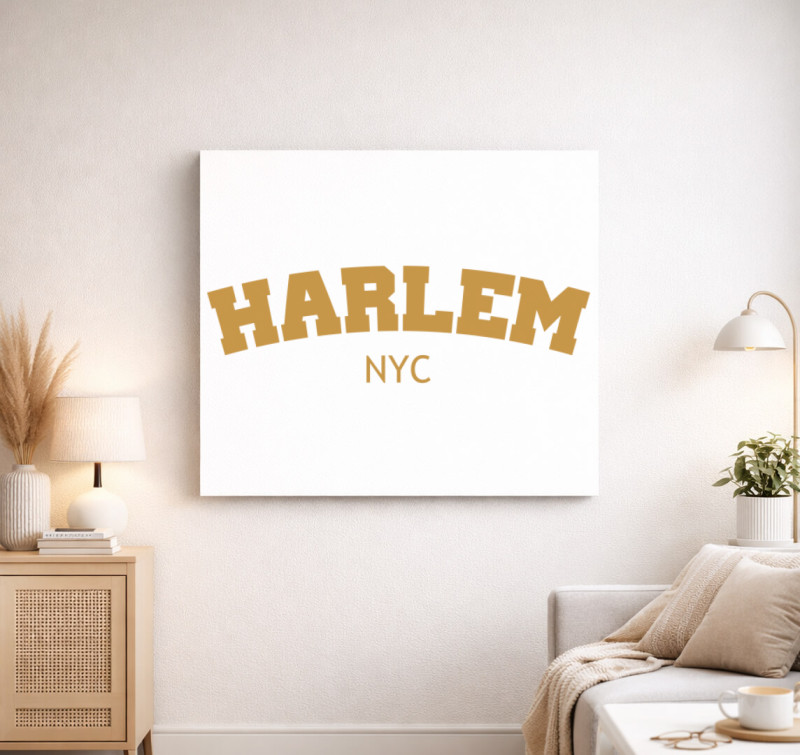 Harlem vászonkép — Fehér