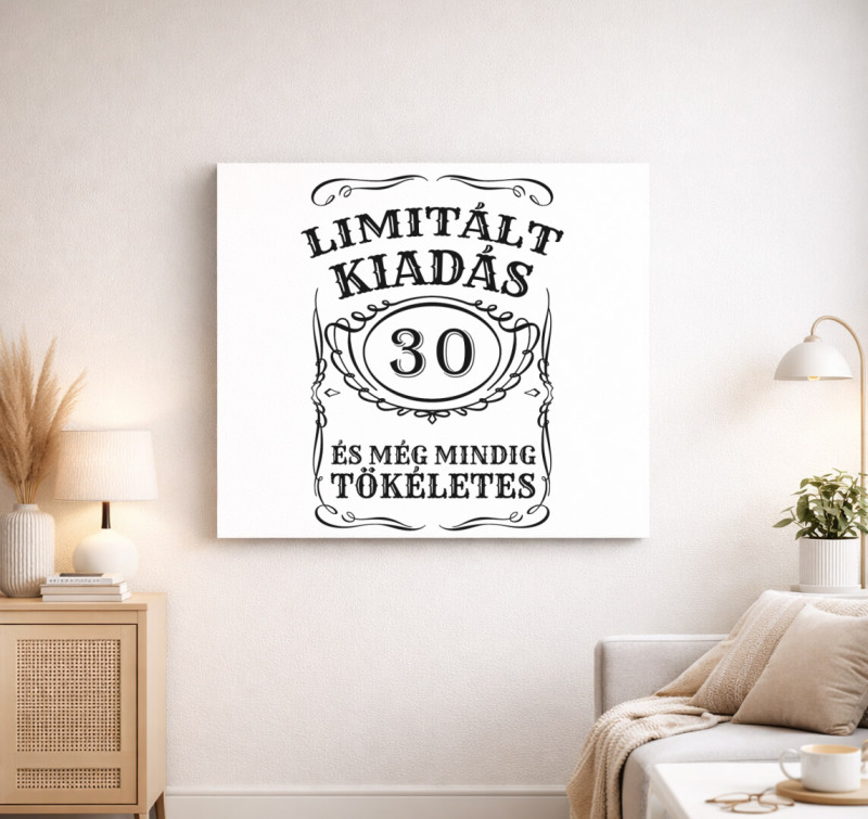 Limitált kiadás vászonkép — Fehér