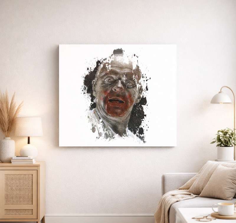 Hannibal Lecter vászonkép — Fehér