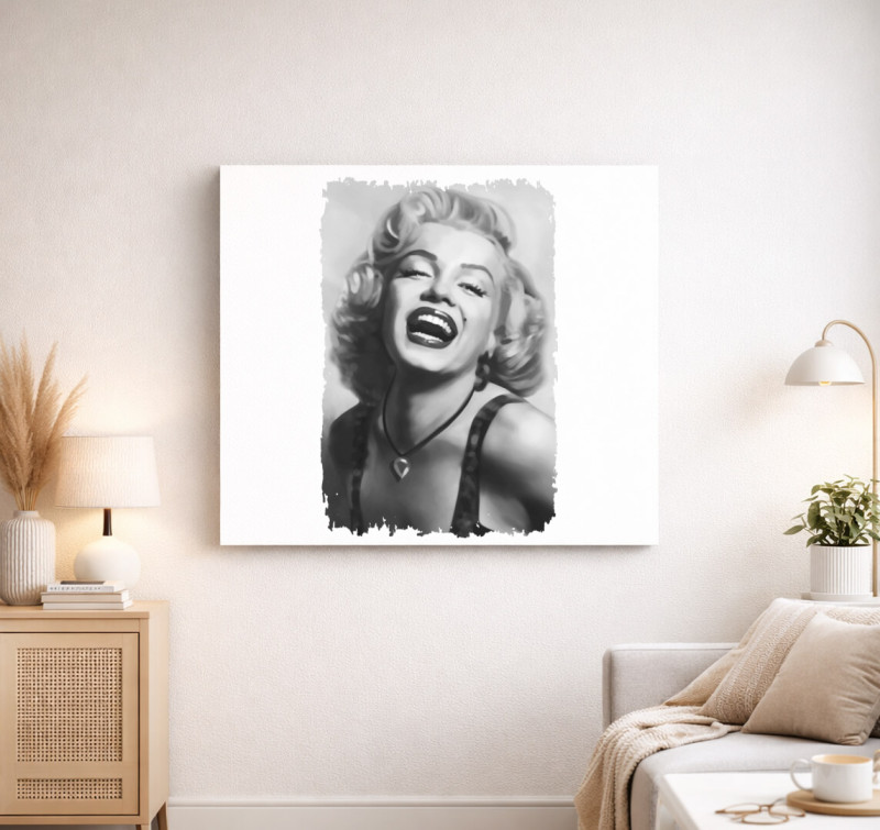 Marilyn Monroe vászonkép — Fehér