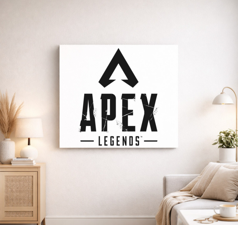 Apex Legends Gamer vászonkép — Fehér