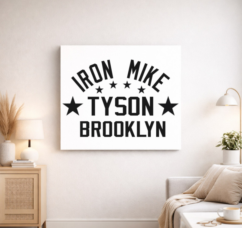 Iron Mike Tyson vászonkép — Fehér