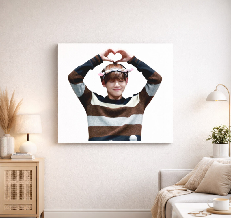 BTS vászonkép — Fehér