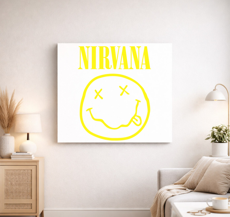 Nirvana vászonkép — Fehér