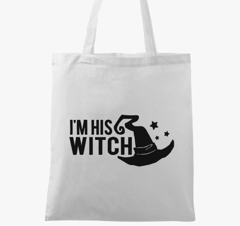 I'm his witch vászontáska — Fehér
