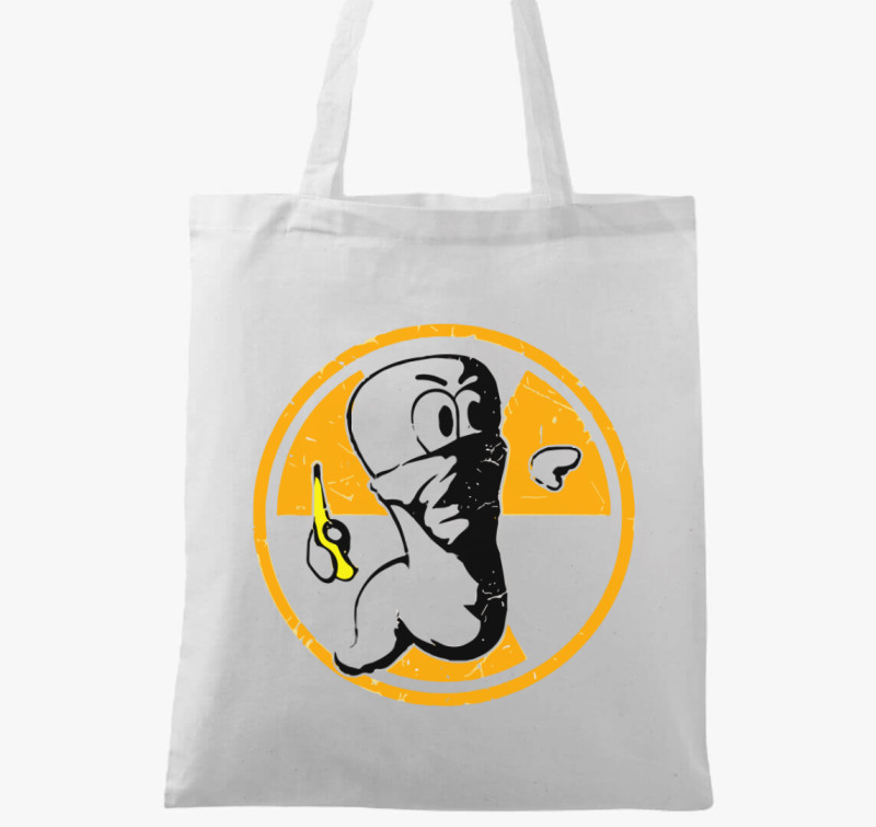 Worms banana vászontáska — Fehér