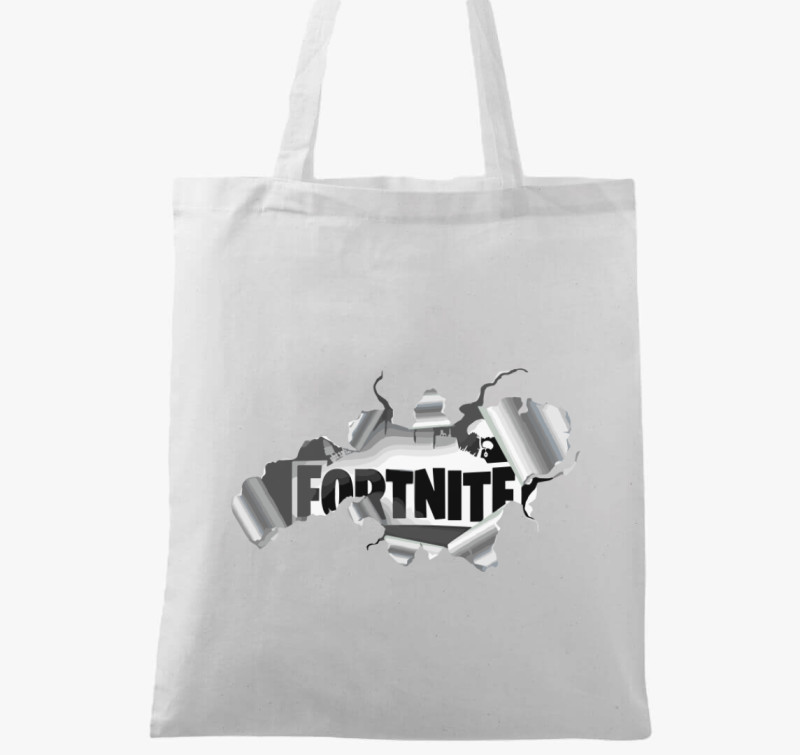 Fortnite repedezett vászontáska — Fehér