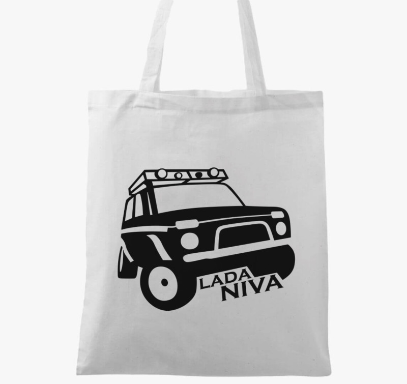 Lada Niva vászontáska — Fehér