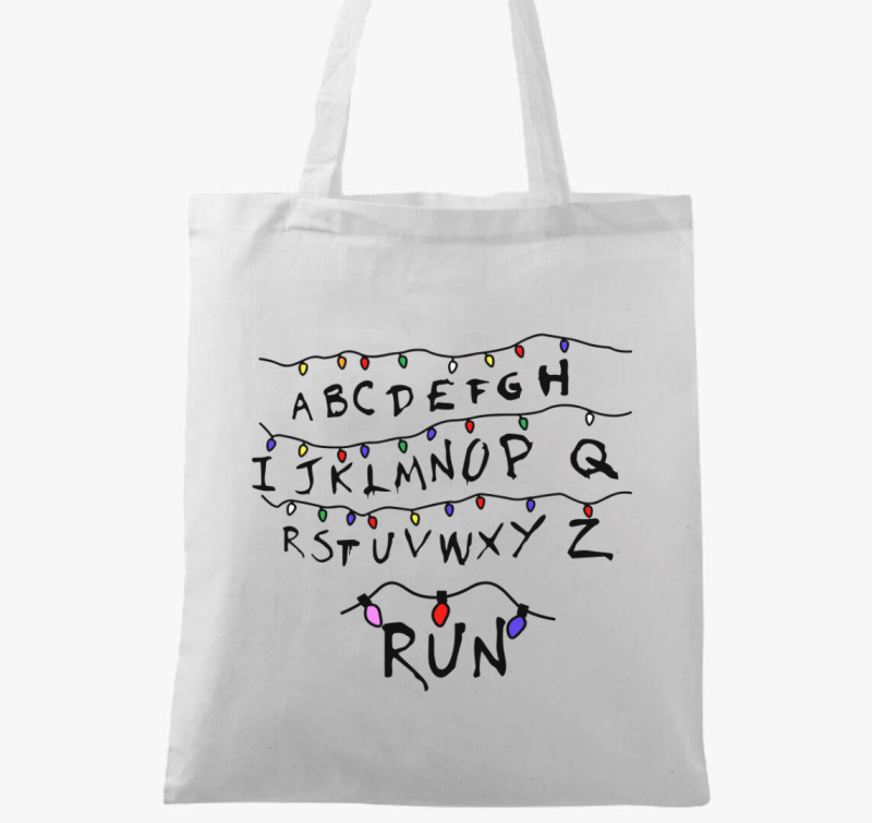 Stranger Thing Run vászontáska — Fehér
