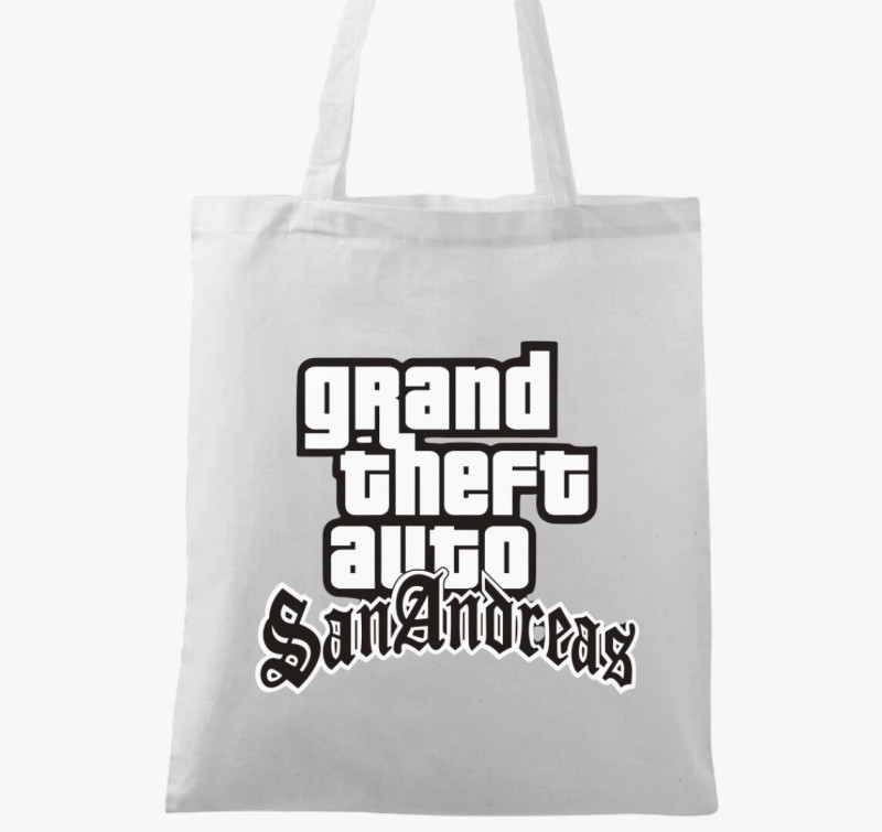 Grand Theft Auto San Andreas vászontáska — Fehér