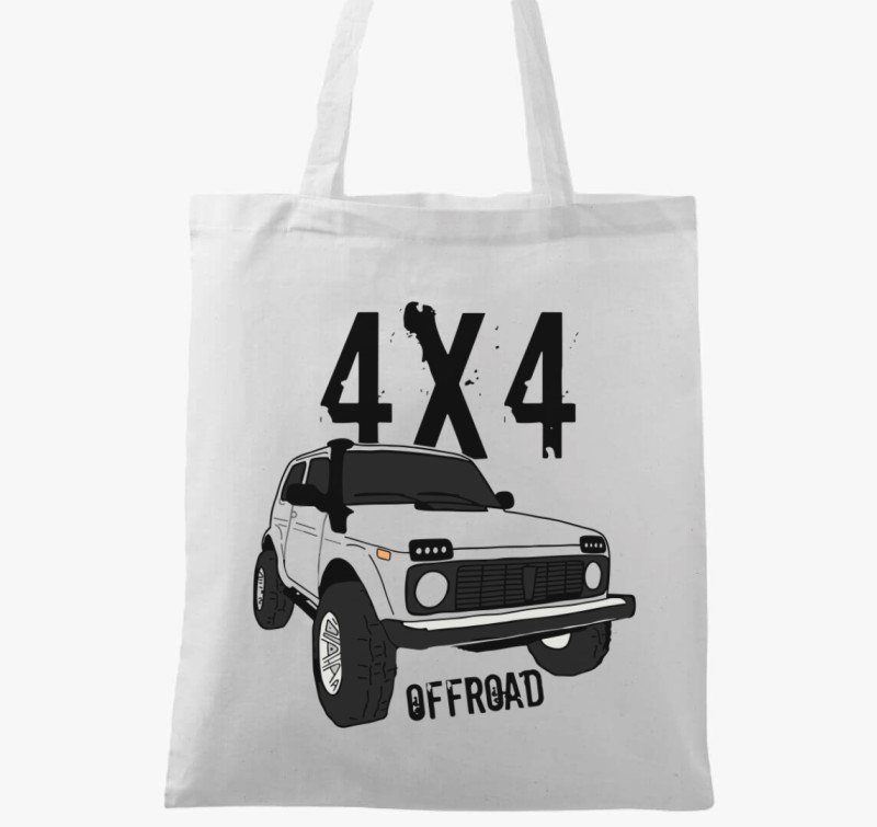 4x4 offroad vászontáska — Fehér