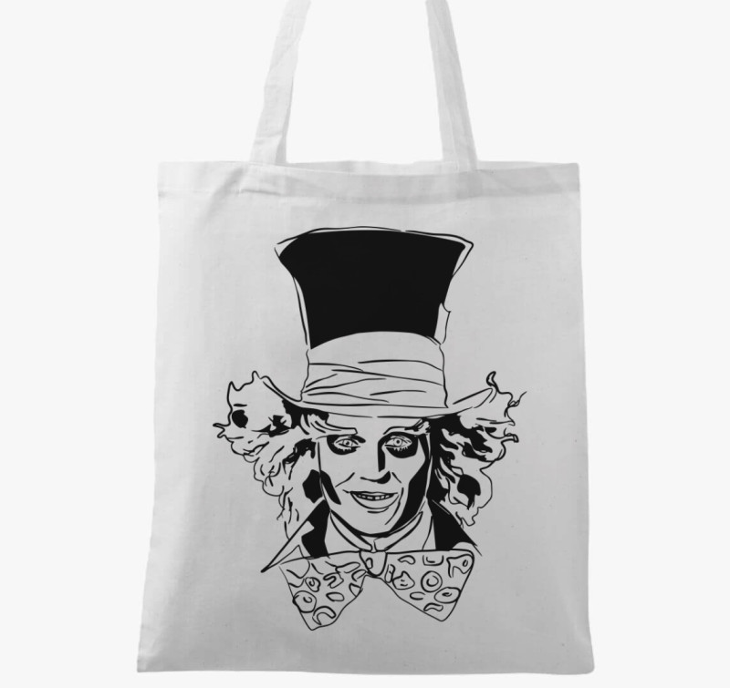 Mad Hatter vászontáska — Fehér