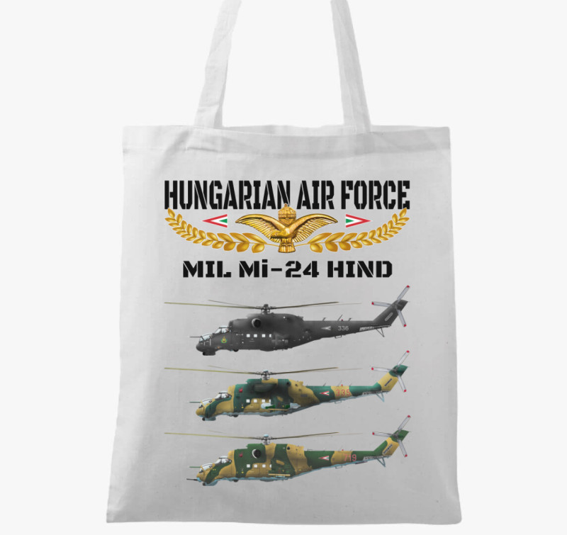 Aranysas Mi-24 2 vászontáska — Fehér