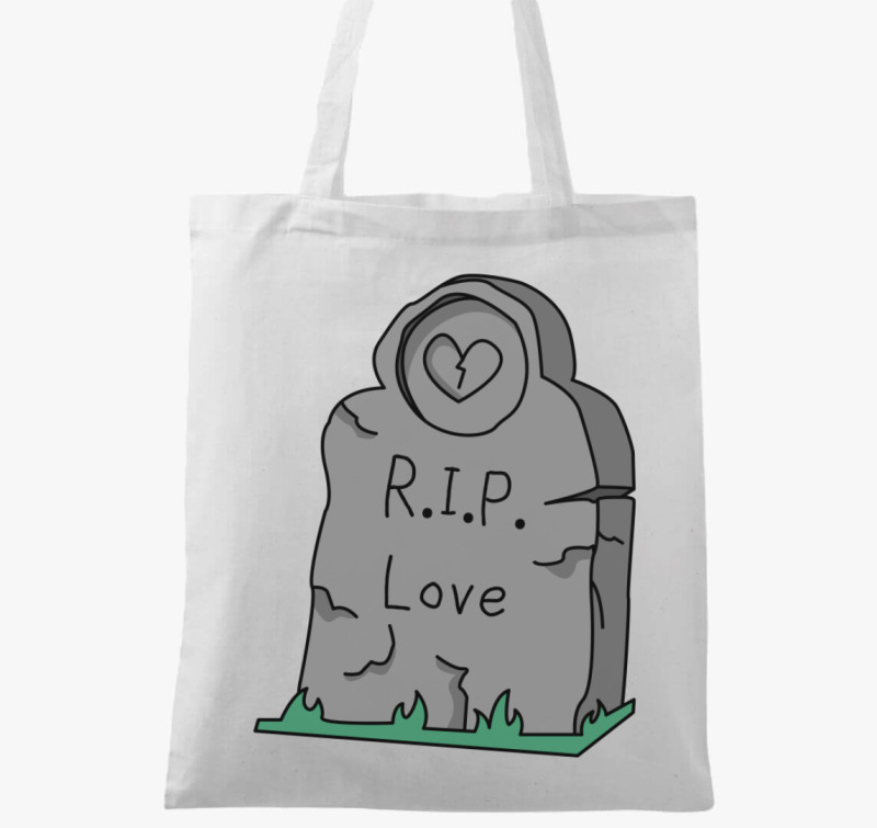 RIP love vászontáska — Fehér
