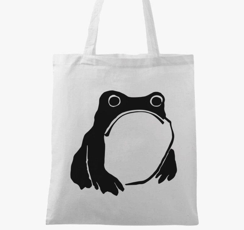Sad frog vászontáska — Fehér