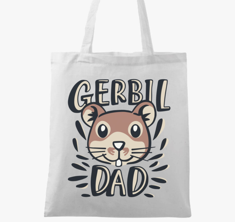 Gerbil Dad vászontáska — Fehér