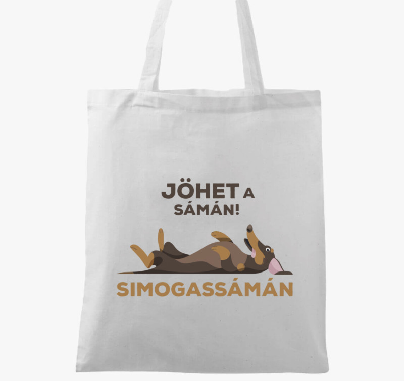 Tacskós sámán vászontáska — Fehér