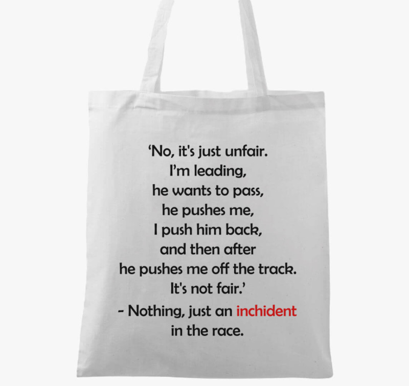 Unfair inchident vászontáska — Fehér