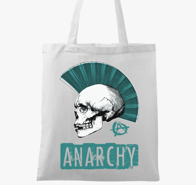 Anarchy blue vászontáska — Fehér