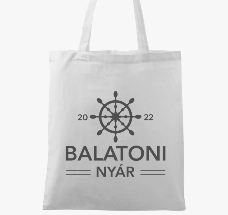 Balatoni nyár vászontáska — Fehér