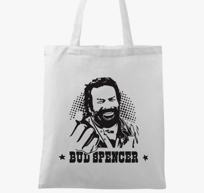 Bud Spencer öklös vászontáska — Fehér