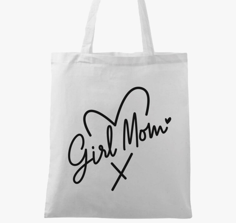 Girl Mom vászontáska — Fehér