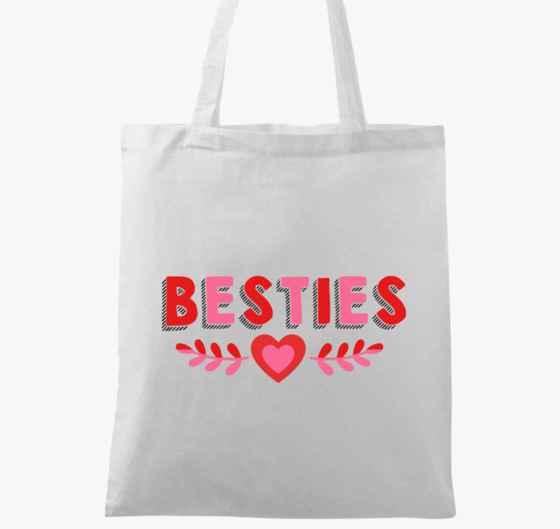Besties vászontáska — Fehér