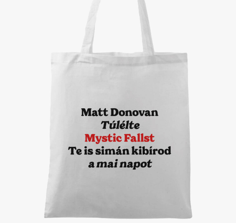 Matt Donovan vászontáska — Fehér