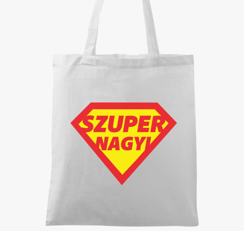 Szuper nagyi vászontáska — Fehér
