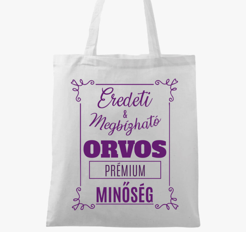 Megbízható orvos vászontáska — Fehér