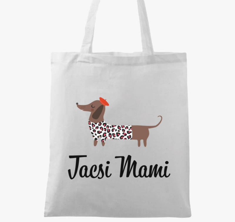 Tacsi mami vászontáska — Fehér