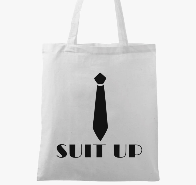 SUIT UP simple vászontáska — Fehér