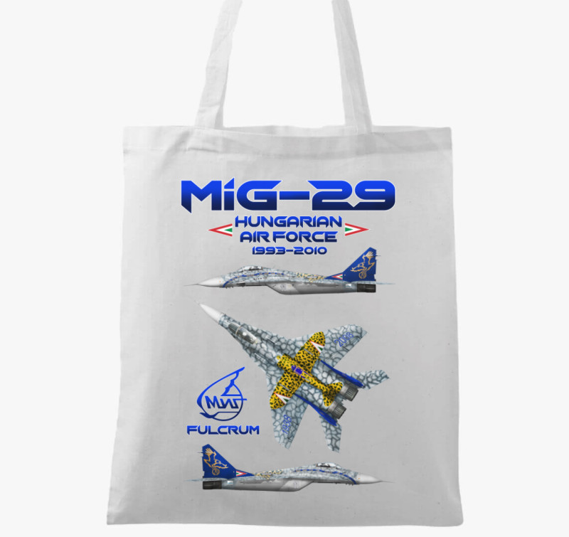 MiG-29 Gracy emlék vászontáska — Fehér