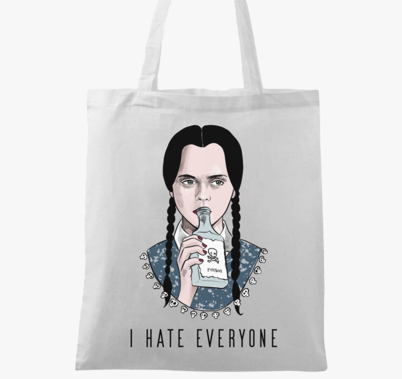 I hate everyone vászontáska — Fehér