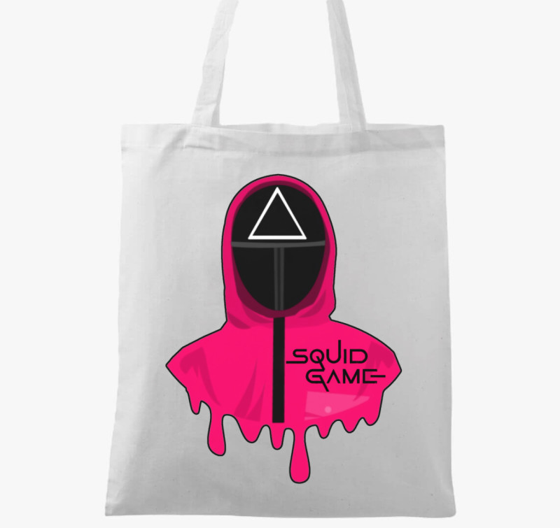 Squid Game Triangle Guard vászontáska — Fehér