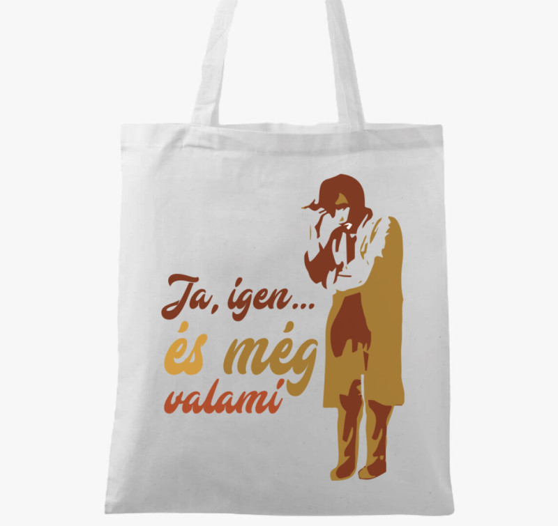 Ja, igen és még valami vászontáska — Fehér