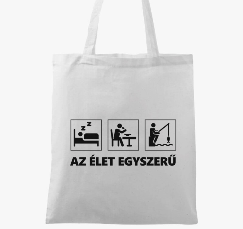 Az élet egyszerű vászontáska — Fehér